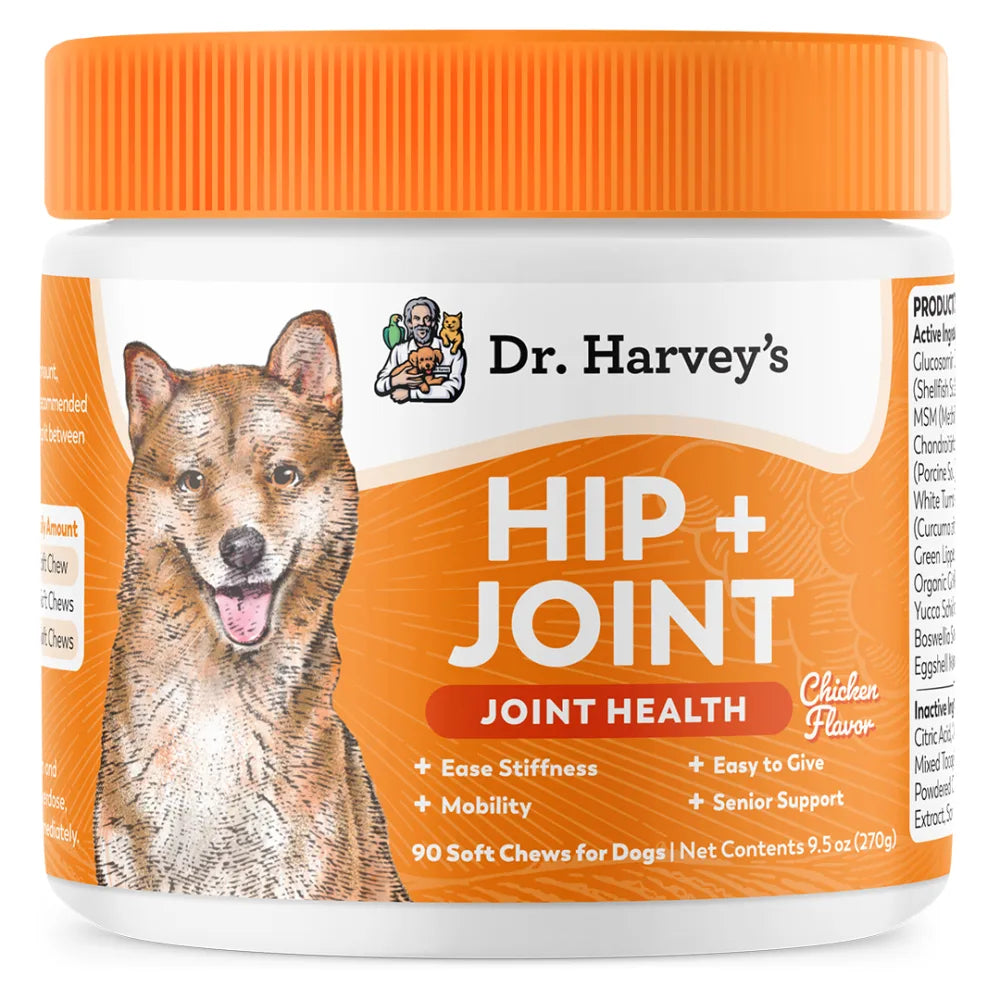 Dr. Harvey’s Hip + Joint Soft Chews: Health Supplements for Dogs