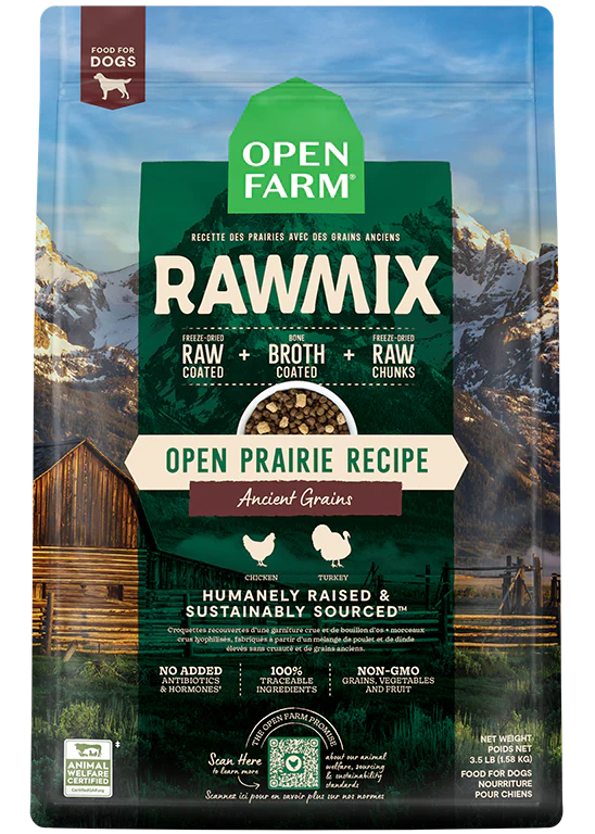 Open Farm Wild Ocean & Ancient Grains Raw Mix Kibble - Open Prairie