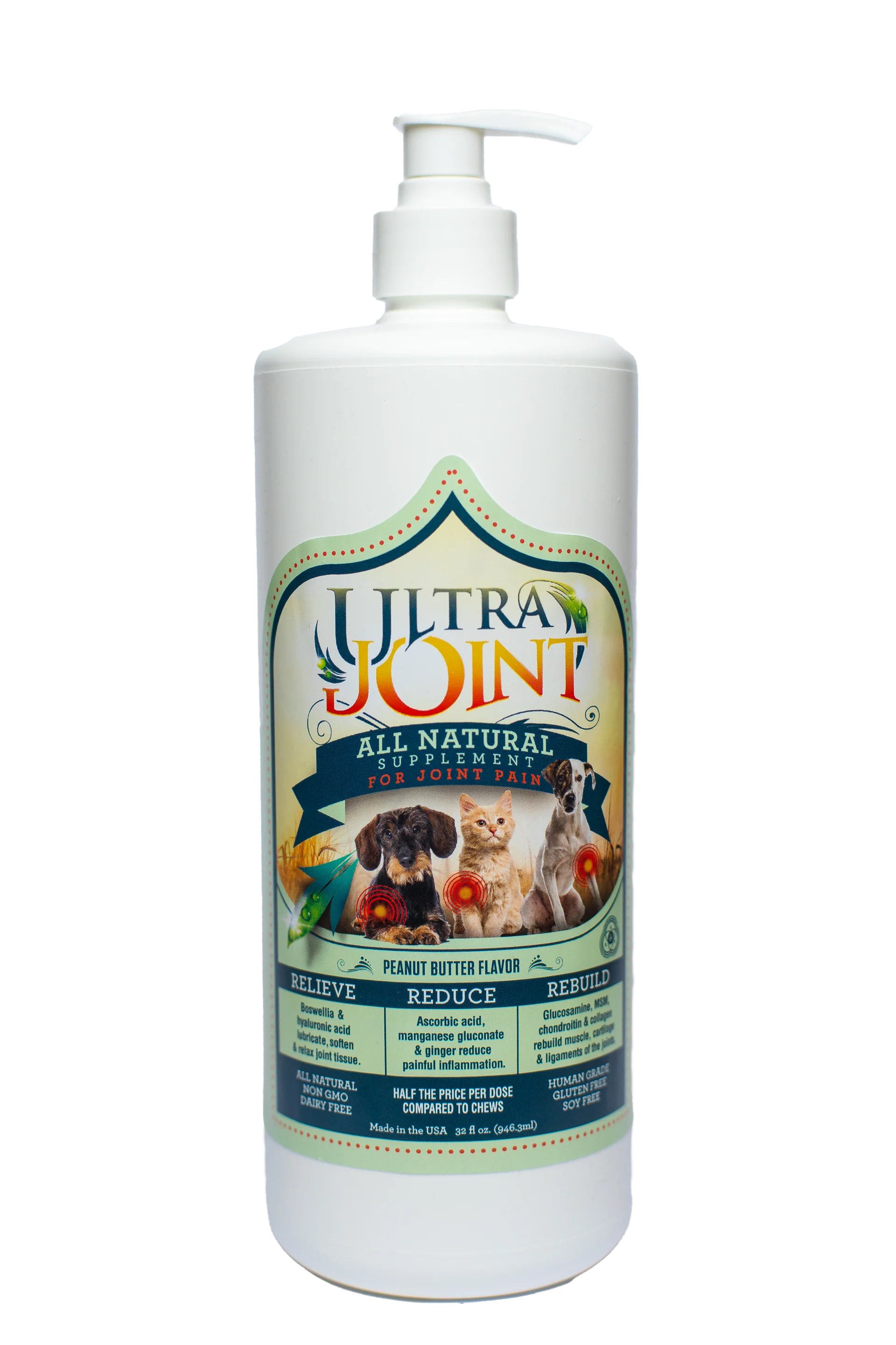 Ultra Oil Hip and Joint Supplement For Dogs and Cats