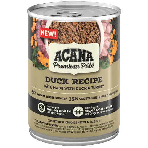 Acana Premium Pate Canned Dog Food Duck