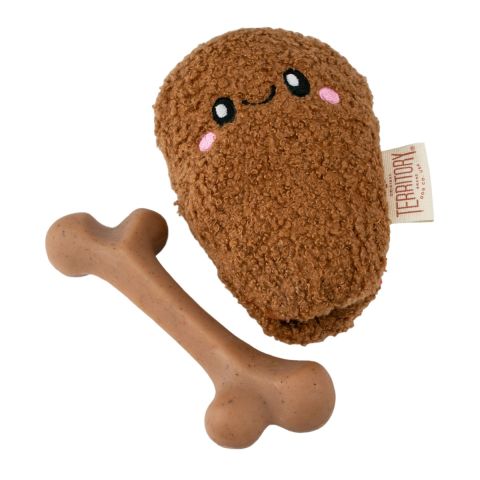 Territory 2 in 1 Chicken on Bone DOG TOY