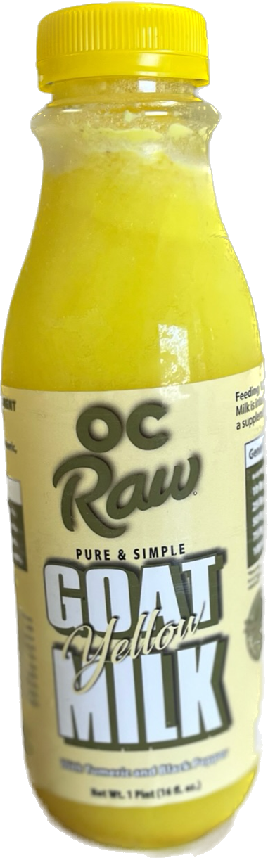 OC Raw Pure YELLOW Goat Milk - Pint Size