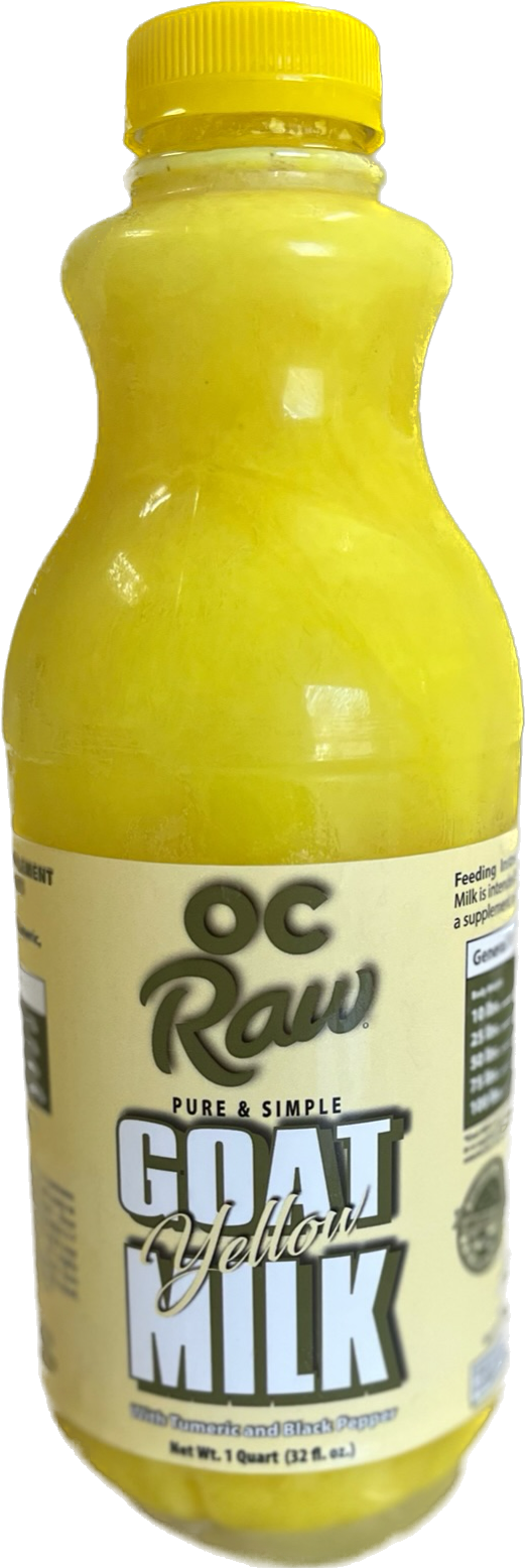 OC Raw Pure YELLOW Goat Milk - Quart Size