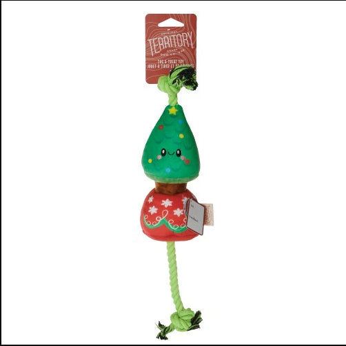 Territory Treat-and-Tug HOLIDAY Dog Toy