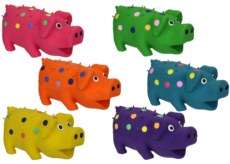 Multipet Squeakables Globlets Pig Latex