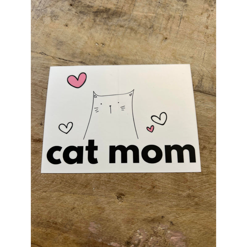 Cat Mom / Dog Mom Sticker