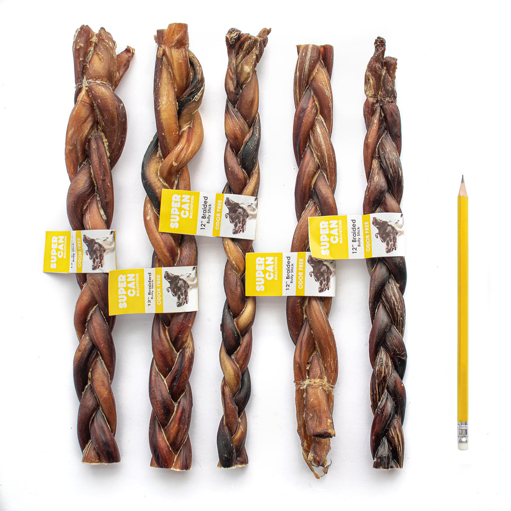 SuperCan Beef Braided Bully Stick