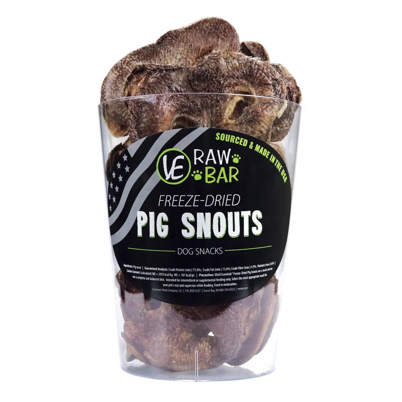 Vital Essentials Raw Bar Pig Snouts Freeze-Dried Snack