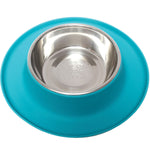 Messy Mutts Single Silicone Feeder with Stainless Bowl, Medium