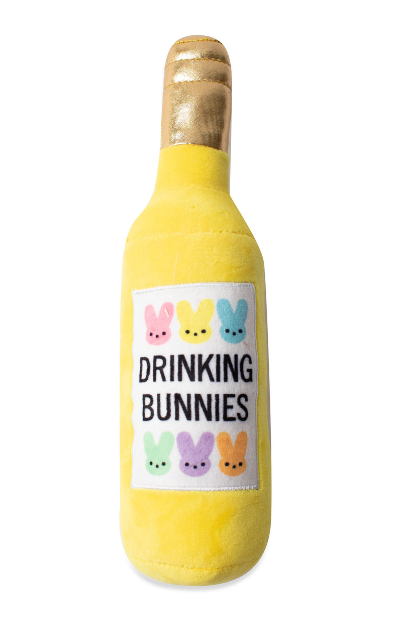 Drinking Bunnies Plush Dog Toy