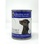 Dave's Pet Food Restricted Bland Diet Canned Dog Food Chicken and Rice
