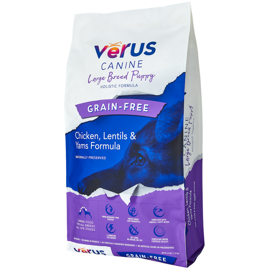 VeRUS Large Breed Puppy - Chicken, Lentils & Yams Formula Dry Dog Food