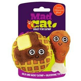 Mad Cat Chicken and Waffles Catnip Toy