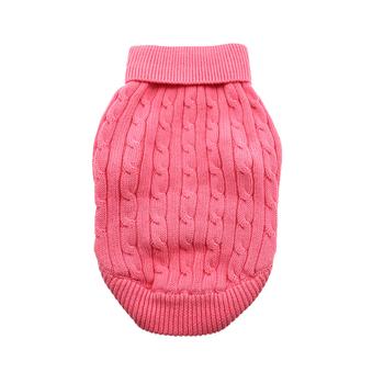 Doggie Design Combed Cotton Cable Knit Dog Sweater