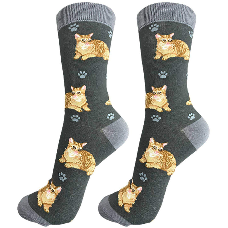 Orange Tabby Cat Full Body Socks