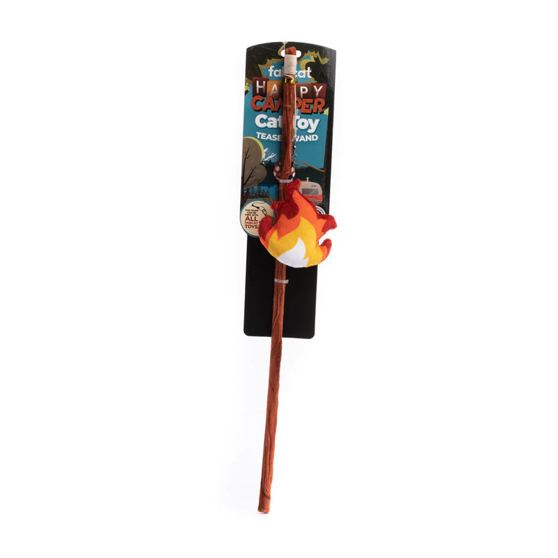 Fabcat Happy Camper Cat Teaser Wand