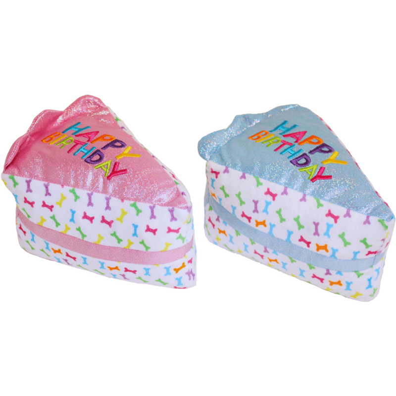 Multipet Birthday Cake Slice Dog Toy