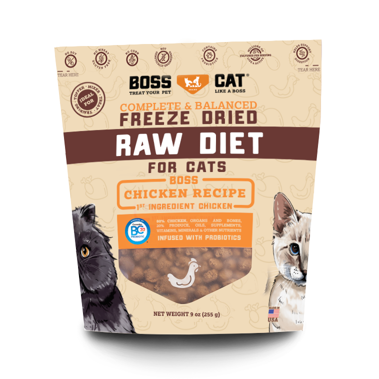 Boss Cat Freeze Dried Raw Diet for Cats