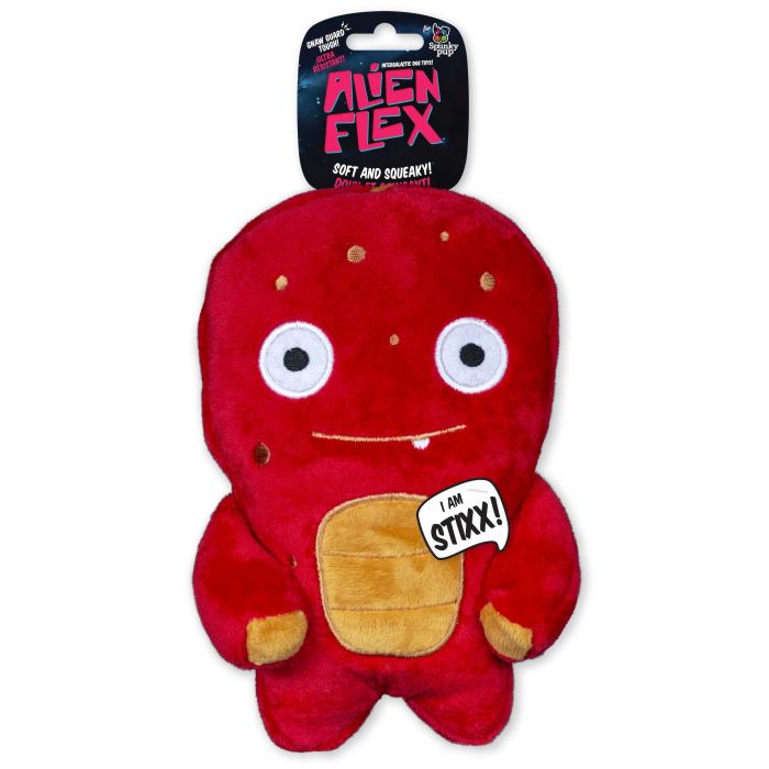 Alien Flex- Intergalactic Dog Toys! Soft and Squeaky