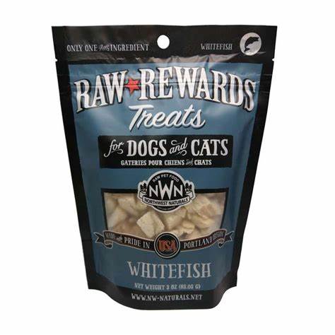 Northwest Naturals Raw Rewards Freeze Dried Whitefish Treats 2.5oz